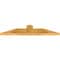 Ekena Millwork Portland Rough Sawn Timber Gable Bracket, Western Red Cedar, 36"W x 7"H x 2"D x 4"F, 5/12 Pitch GBW036X07X0204POR00RWR - alternate 4